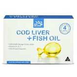 Bio Island Cod Liver + Fish Oil 婴幼儿鳕鱼肝油+鱼油30粒 小鱼型胶囊