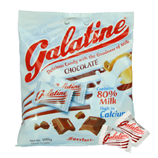 【国内闪送】意大利进口 Galatine阿拉丁巧克力味牛奶压片糖100g 儿童高钙奶片