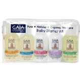 澳洲 GAIA Baby Starter Kit 天然有机洗护系列旅行体验套装 宝宝洗澡洗头润肤50ml*5
