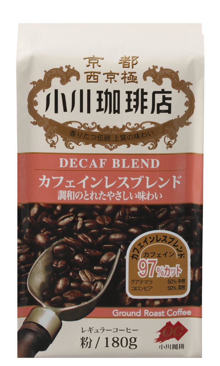 【日本直邮】京都小川咖啡店 咖啡碱无混合粉 180g