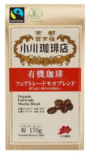 【日本直邮】小川有桌子咖啡摩预示咖啡店公正贸易混合粉170g