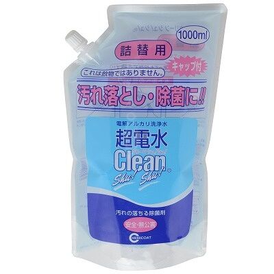 【日本直邮】超电水/Clean shu!shu! 安全无公害去污除菌剂 补充装1L
