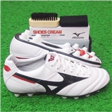 モレリア2　kemari87オリジナルカラー　スーパーホワイトパール×ブラック　【MIZUNO|ミズノ】サッカースパイク12kq-73020 28码