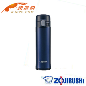 【保税区闪送】日本象印2013最新款不锈钢保温杯 SM-PA34-AD 340ml 蓝色 