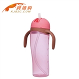 【保税区闪送】【手柄可自由拆卸婴儿吸管式饮料瓶】贝亲Pigeon奶瓶TALL 【粉色】