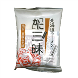【临期特售包邮包税】北海道特产 帝王蟹味噌风味 即时拉面  非油炸方便面 5包装（保质期到8月8日）