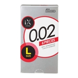 【日本直邮】iX 超薄型避孕套 厚度0.02mm 润1000（6只装）LARGE（大号）