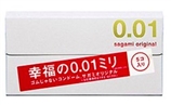 【跨境团】【世界最薄！男欢女爱高端系列避孕套】SAGAMI 001快闪最薄超薄避孕套0.01