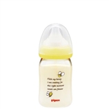 贝亲/PIGEON 母乳实感宽口PPSU婴儿宝宝奶瓶 160ml(SS号)  蜜蜂图案
