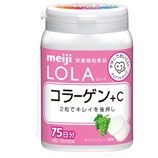 明治/MEIJI LOLA维生素胶原蛋白咀嚼片 葡萄味150粒